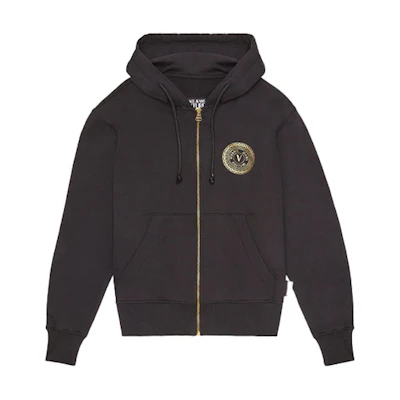 Versace Gold Foil V-Print Sweatshirt Black EB7GZA7TY-E30318-2EK42