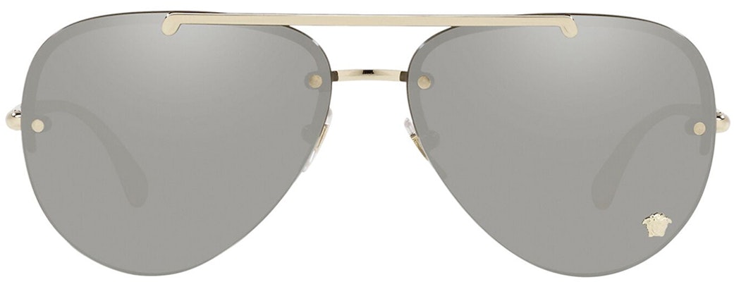 Gafas de Sol Versace Aviador Doradas de Metal Unisex Edición para Parejas. VE223112526G Lookbook Gafas de Sol Versace Aviador Doradas de Metal Unisex Edición para Parejas. VE223112526G