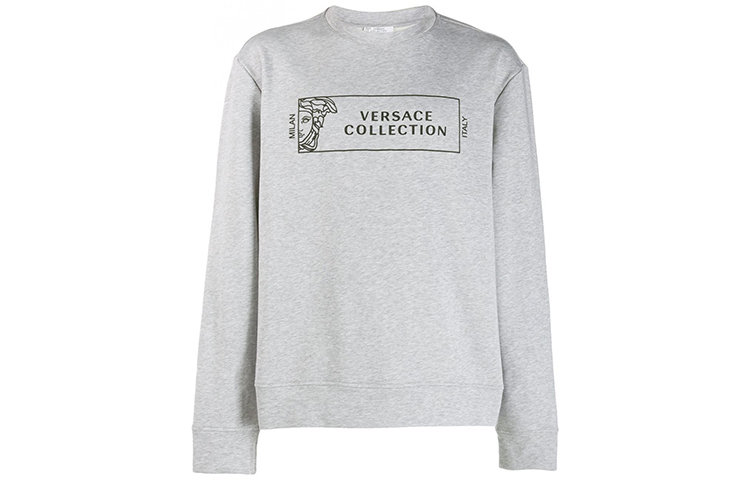 VERSACE Gray Crewneck Pullover Sweatshirt for Men V800821XX-VJ00358-V8015 圖 2