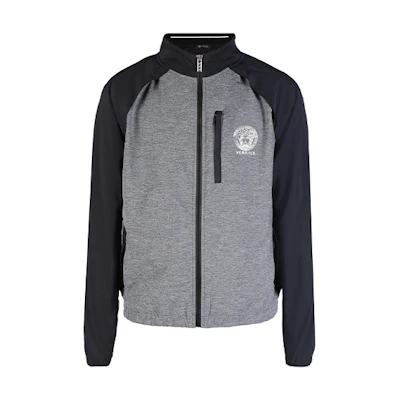 Versace Gray Long-Sleeve Stand Collar Sweatshirt Jacket AUU14013-AN00173-A811