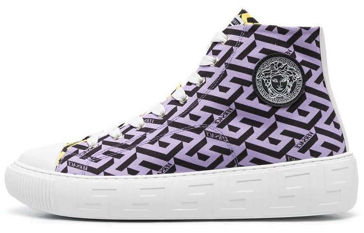 Versace Greca High-Top Sneakers 'Pink Purple'
