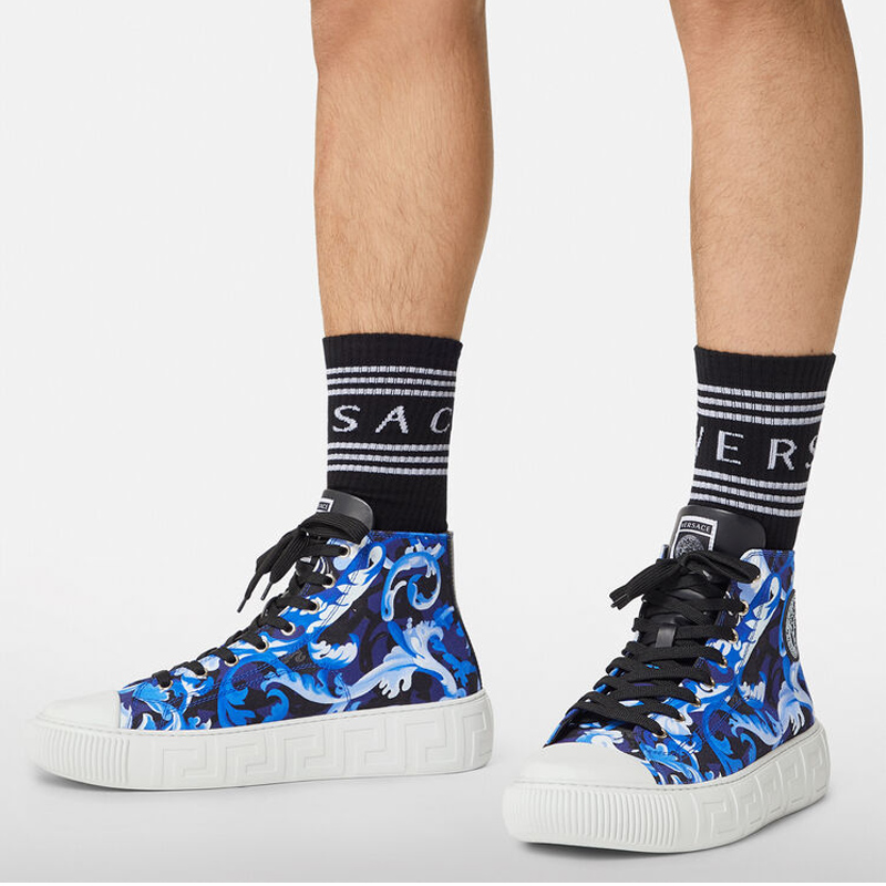 Versace Greca High 'Barocco Print - Lapis' 圖 4