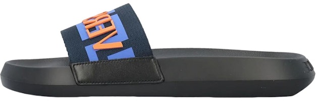 Versace Greca Logo Slide 'Black Blue Red' 1008732-1A0562_72UF90 Versace Greca Logo Slide 'Black Blue Red' 1008732-1A0562_72UF90