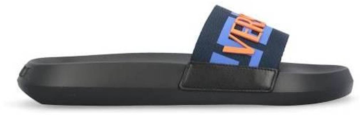 Versace Sandalias Greca Logo 'Negro Azul Rojo' 1008732-1A0562-72UF90 Buy Versace Sandalias Greca Logo 'Negro Azul Rojo' 1008732-1A0562-72UF90