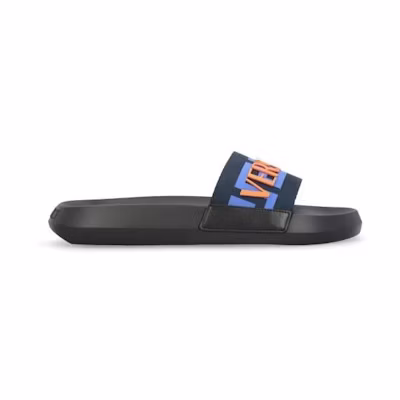 Versace Greca Logo Slide 'Black Blue Red'