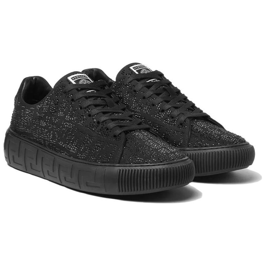 Versace Greca Low 'Crystal Croc Effect - Black' 圖 2