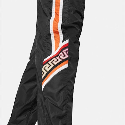 Versace Greca Pattern Elastic Waist Knit Joggers - Black 1001058-1A00709-6B120 Details for Versace Greca Pattern Elastic Waist Knit Joggers - Black 1001058-1A00709-6B120