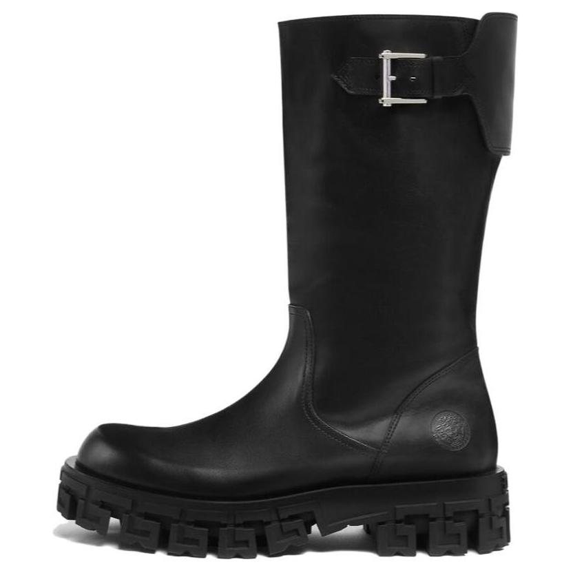 Versace Greca Portico Chelsea Boot 'Black'