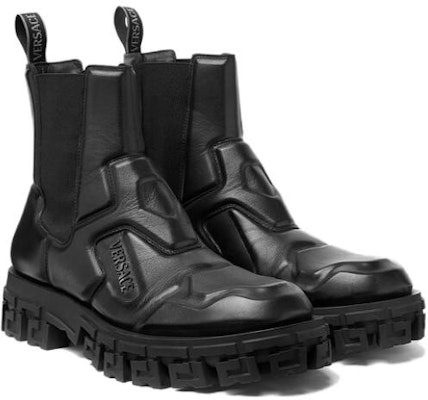 Versace Greca Portico Chelsea Boot 'Kulit Hitam' 1011422-1A08575_1B000 Order Versace Greca Portico Chelsea Boot 'Kulit Hitam' 1011422-1A08575_1B000