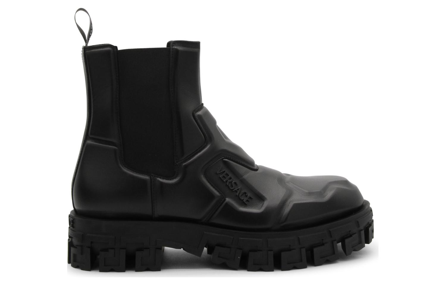 Versace Greca Portico Chelsea Boot 'Black Leather' 圖 2