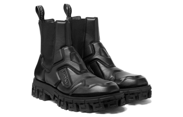 Versace Greca Portico Chelsea Boot 'Black Leather' 圖 4