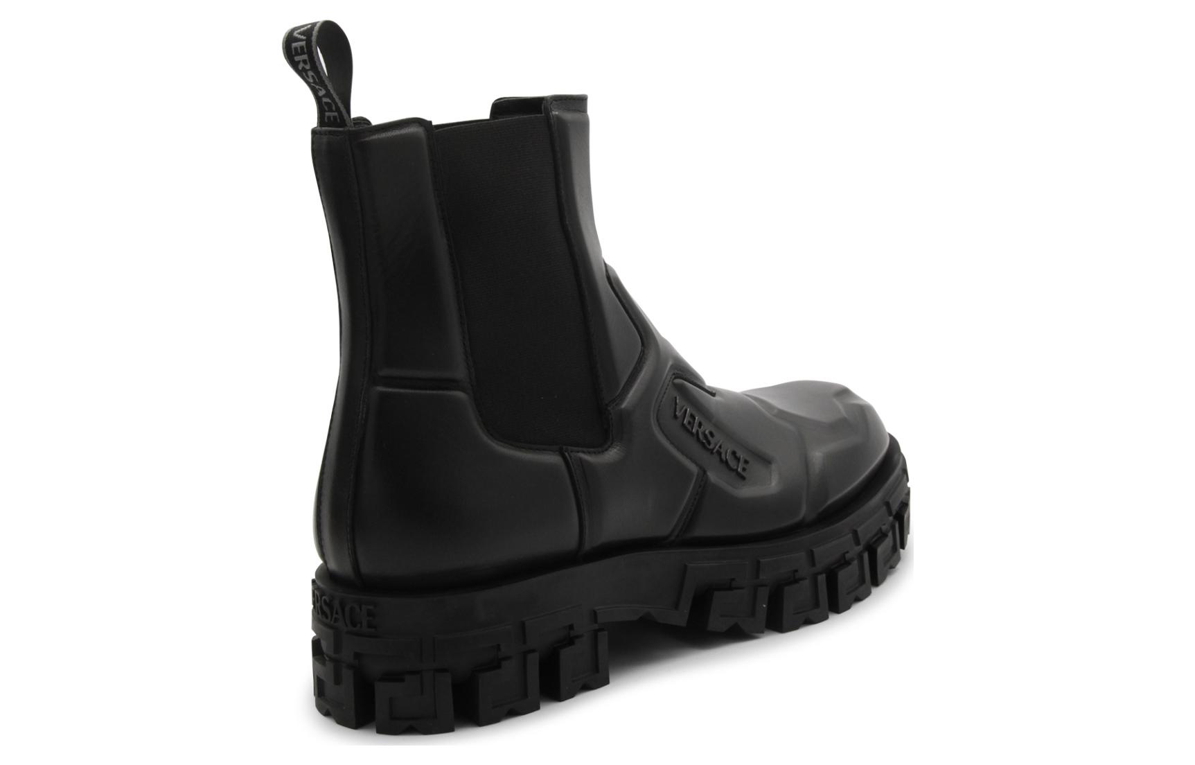 Versace Greca Portico Chelsea Boot 'Black Leather' 圖 5