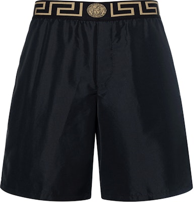 VERSACE GRECA Pantalones Cortos de Baño Negros de Tiro Medio ABU01023-A232415-A80G Buy VERSACE GRECA Pantalones Cortos de Baño Negros de Tiro Medio ABU01023-A232415-A80G