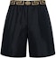 Buy VERSACE GRECA Pantalones Cortos de Baño Negros de Tiro Medio ABU01023-A232415-A80G