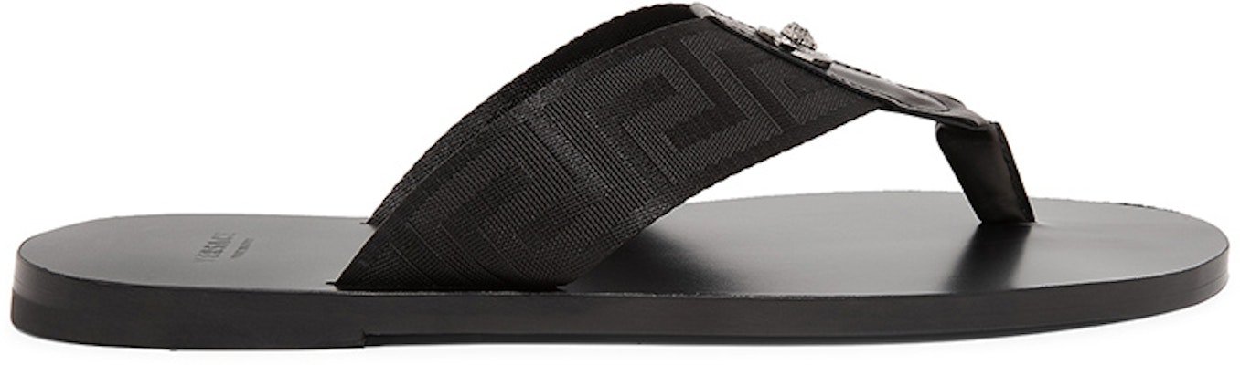 Versace Greca Sandal 'Black' DSU7340-DNS3C-D41E Order Versace Greca Sandal 'Black' DSU7340-DNS3C-D41E