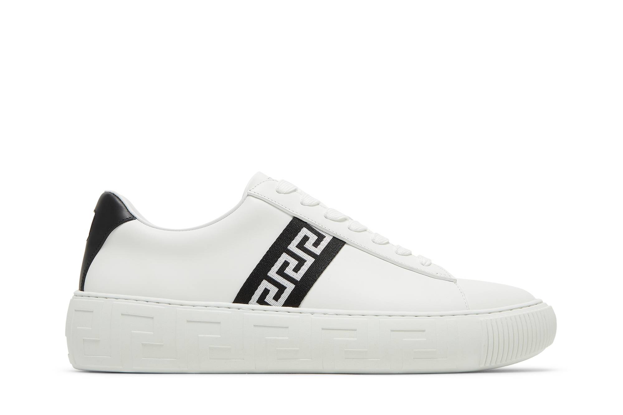 Buy ヴェルサーチ グレカ スニーカー (白黒) DSU8404-1A00775_2W020