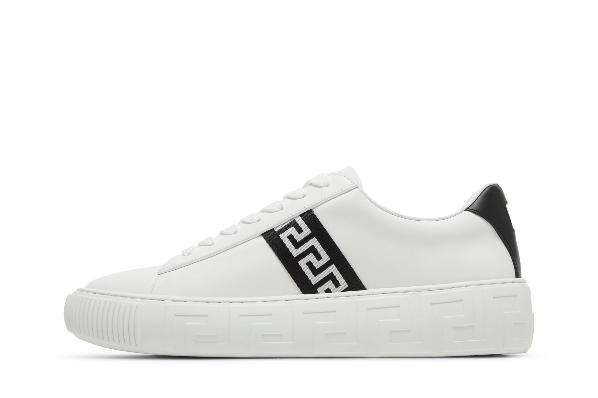 Lookbook ヴェルサーチ グレカ スニーカー (白黒) DSU8404-1A00775_2W020