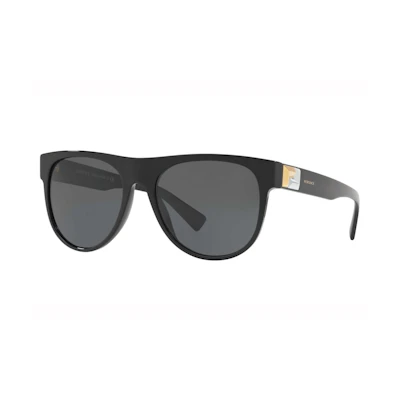 Versace Greca Tetris Sunglasses Dark Grey/Black (VE4346 GB1/87)