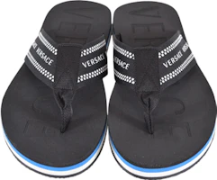 Lookbook Chanclas Versace Greca 'Negro Azul'. DSU7337-DNS2G-DMCL