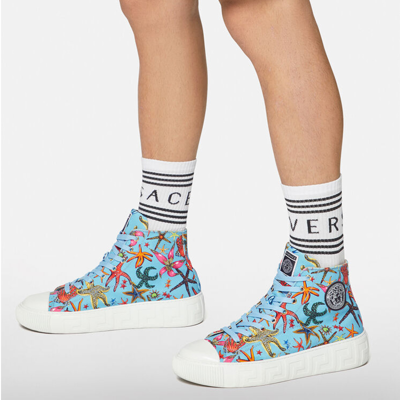 Versace Greca Trésor High Top 'Blue Print' 圖 4