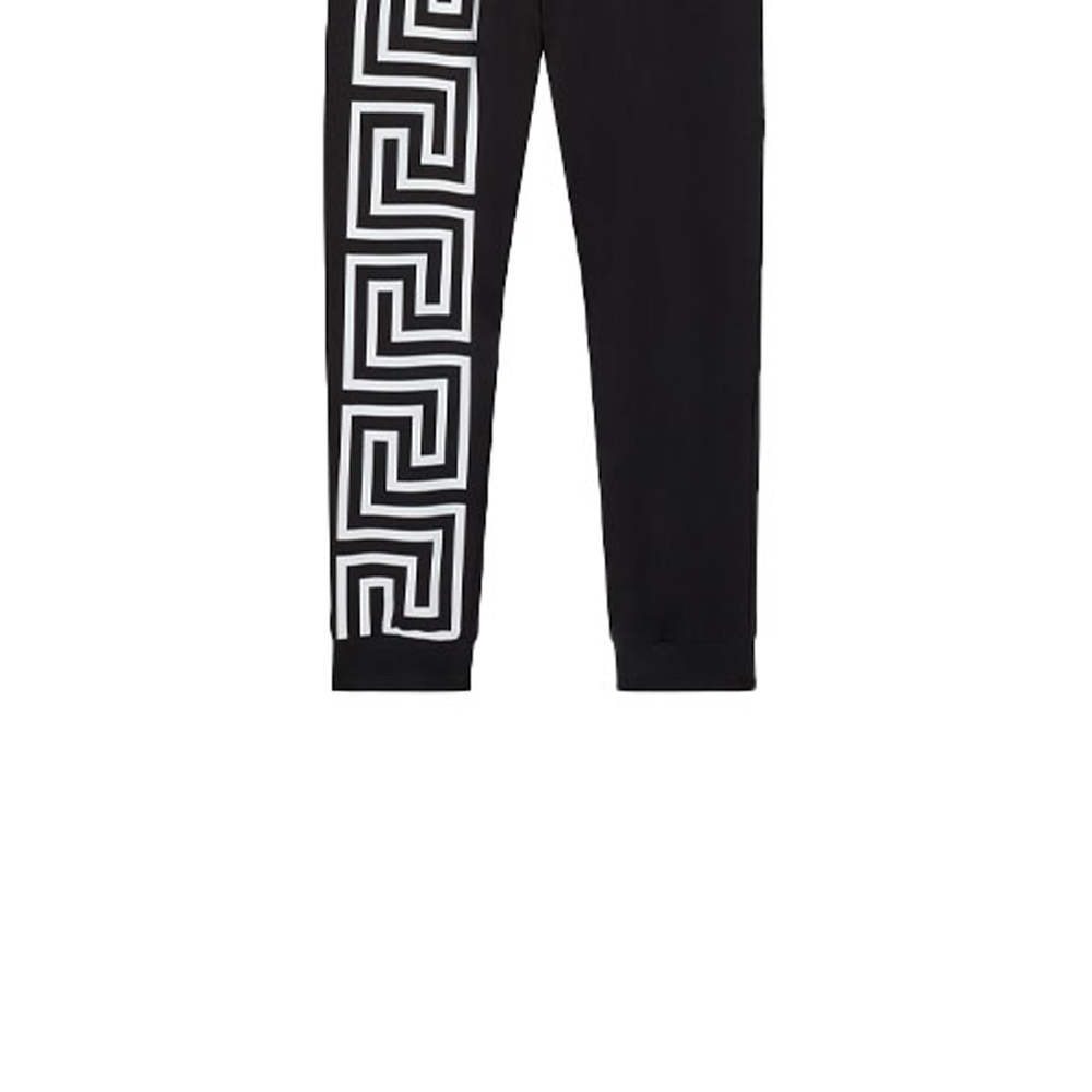 VERSACE Greek Key Jogger Sweatpants Black Elastic Waistband. 1001085-1A00720-1B000 圖 7