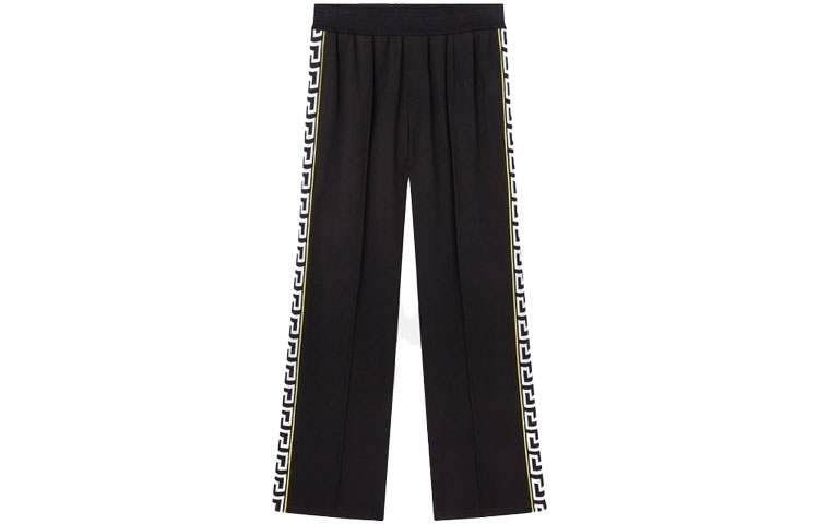 VERSACE Greek Key Low-Rise Straight-Leg Joggers Black A89407-A231242-A1008