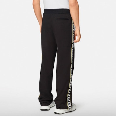 范思哲 Greek Key 低腰直筒运动裤 黑色 A89407-A231242-A1008 Shop 范思哲 Greek Key 低腰直筒运动裤 黑色 A89407-A231242-A1008