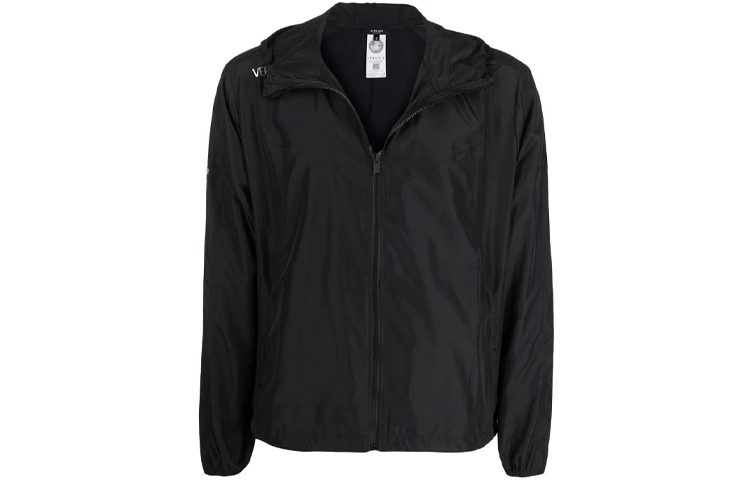 Versace Greek Key Pattern Black Zip-Up Casual Jacket 1002357-1A018041-B000