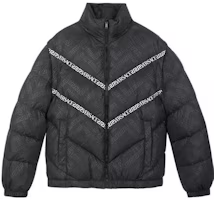 VERSACE Greek Key Print Detachable Sleeve Puffer Jacket for Men. 1002749-1A02017-1B000 VERSACE Greek Key Print Detachable Sleeve Puffer Jacket for Men. 1002749-1A02017-1B000