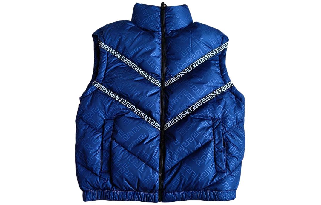 Details for ヴェルサーチ メンズ グリークキー柄取り外し可能スリーブ付きダウンジャケット. 1002749-1A02017-1B000