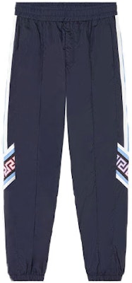 VERSACE Greek Key Print Mid-Rise Jogger Pants for Men - Navy Blue. 1001058-1A00709-6U370 Buy VERSACE Greek Key Print Mid-Rise Jogger Pants for Men - Navy Blue. 1001058-1A00709-6U370