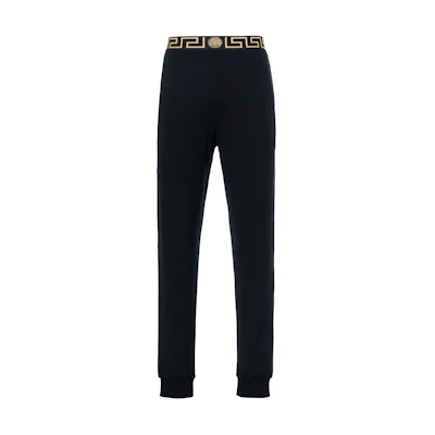 VERSACE Greek Key Trim Joggers Black AGU15011-AV00194-A80G