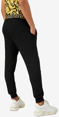 范思哲 希腊钥匙装饰黑色休闲裤 AGU15011-AV00194-A80G Details for 范思哲 希腊钥匙装饰黑色休闲裤 AGU15011-AV00194-A80G