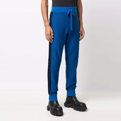 VERSACE Greek Pattern Joggers Blue Track Pants 1003616-1A02223-1U820 Purchase VERSACE Greek Pattern Joggers Blue Track Pants 1003616-1A02223-1U820