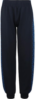 베르사체 그릭 프린트 밴딩 조거 니트 트랙 팬츠 딥 블루. 1002101-1A01623-5U460 Order 베르사체 그릭 프린트 밴딩 조거 니트 트랙 팬츠 딥 블루. 1002101-1A01623-5U460