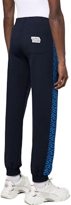 베르사체 그릭 프린트 밴딩 조거 니트 트랙 팬츠 딥 블루. 1002101-1A01623-5U460 Details for 베르사체 그릭 프린트 밴딩 조거 니트 트랙 팬츠 딥 블루. 1002101-1A01623-5U460