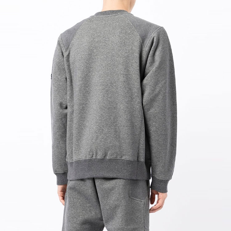 VERSACE Grey Crewneck Sweatshirt with Logo Embroidery Long Sleeve. 10017741-A01446-1E100 圖 5