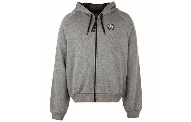 Versace Grey Logo Hoodie Jacket with Zipper AGU1300-4AC0034-0A811