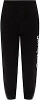 Versace GV Signature Logo Black Knit Joggers for Men A86887-A231242-A008 Versace GV Signature Logo Black Knit Joggers for Men A86887-A231242-A008