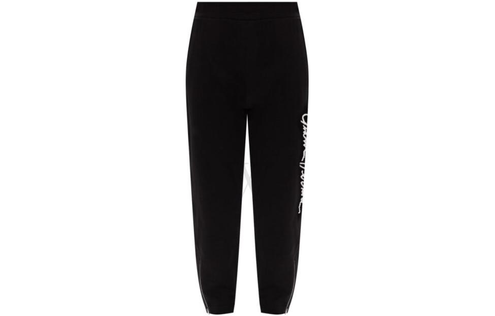 Order 范思哲 GV 标志徽标黑色针织男士休闲裤 A86887-A231242-A008