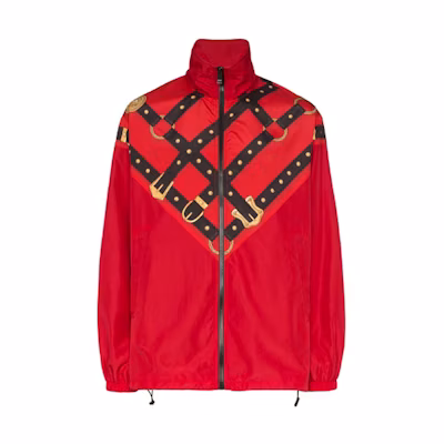 Versace Harness Print Track Jacket Men’s Red A83681-A231416-A743