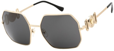 Versace Hexagon Sunglasses Gold (VE2248-100287) Versace Hexagon Sunglasses Gold (VE2248-100287)