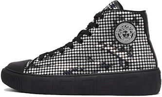 Versace High-Top Lace-Up 'Black Silver' DSU8403-1A04211_2BB30 Versace High-Top Lace-Up 'Black Silver' DSU8403-1A04211_2BB30