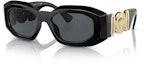 Buy Versace Irregular Sunglasses Black/Dark Grey (VE4425U)