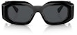 Versace Irregular Sunglasses Black/Dark Grey (VE4425U)