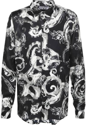 ヴェルサーチジーンズ オールオーバープリント 長袖シャツ ブラック 76GAL2R-0NS40-7899 Buy ヴェルサーチジーンズ オールオーバープリント 長袖シャツ ブラック 76GAL2R-0NS40-7899