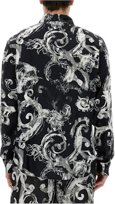 ヴェルサーチジーンズ オールオーバープリント 長袖シャツ ブラック 76GAL2R-0NS40-7899 Lookbook ヴェルサーチジーンズ オールオーバープリント 長袖シャツ ブラック 76GAL2R-0NS40-7899