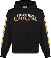 VERSACE JEANS Alphabet Print Hoodie Black. 75GAIF01CF00F VERSACE JEANS Alphabet Print Hoodie Black. 75GAIF01CF00F