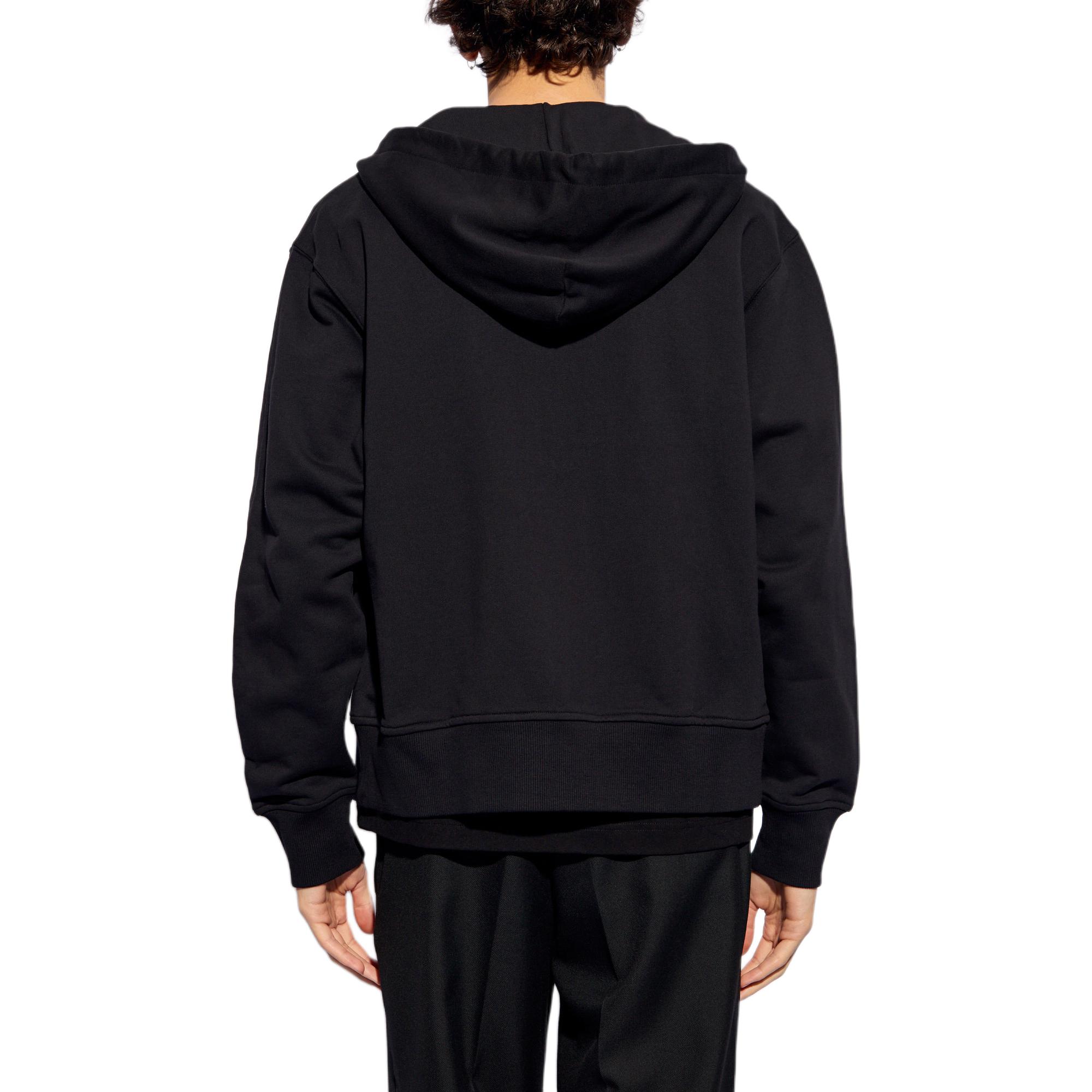 Purchase CHAQUETA CON CREMALLERA VERSACE JEANS NEGRA DISEÑO DE LETRAS. 76GAIE05-CF00E-899