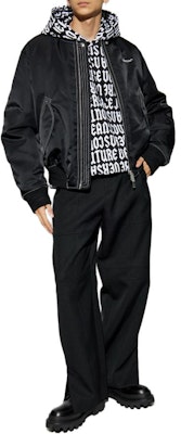 VERSACE JEANS Black Hoodie with Allover Letter Print & Logo. 77GAI331-FS157-L01 Lookbook VERSACE JEANS Black Hoodie with Allover Letter Print & Logo. 77GAI331-FS157-L01